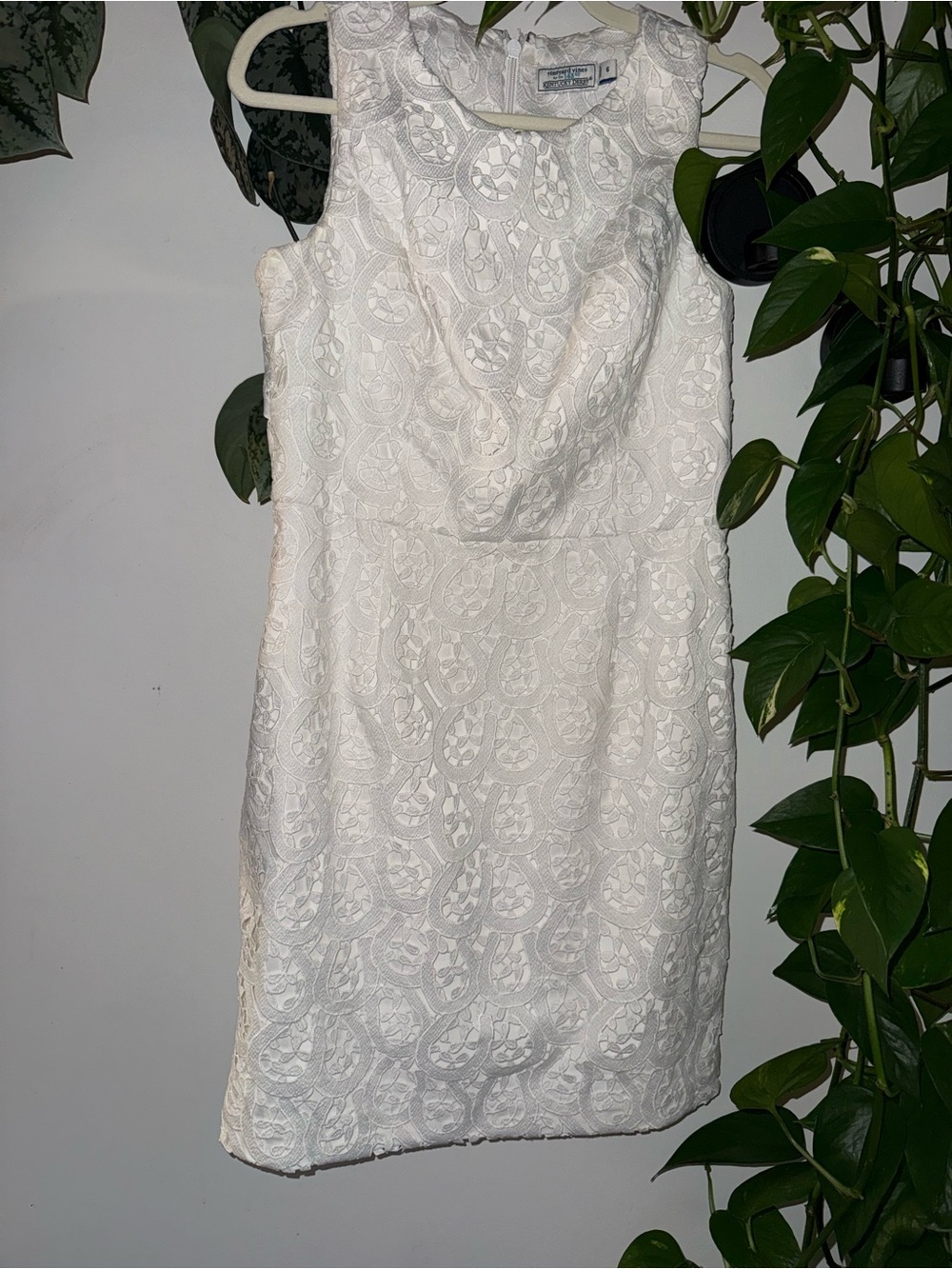 Like New Vineyard Vines x Kentucky Derby Lace Bridal Midi Lined Dress Size 6